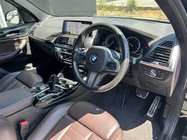 ＢＭＷ Ｘ３ xDrive20d Mスポーツ 福岡県 2019(令1)年 4.6万km サファイアブラックP ハイラインパッケージ/アダプティブクルーズコントロール/ブラインドスポットモニター/レーンキープアシスト/茶革シート/全席シートヒーター/純正ナビ/フルセグTV/全方位カメラ/Bluetooth/スクリーンミラーリング/ヘッドアップディスプレイ/LEDヘッドライト/オートハイビーム/パワーバックドア/純正19インチアルミホイール/ミラー一体型ETC/取扱説明書