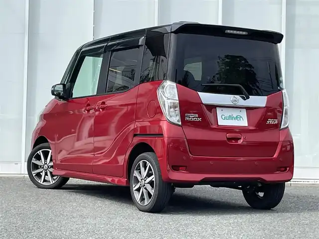 日産 デイズ ルークス HWS X Vセレクション 福岡県 2020(令2)年 4万km スパークリングレッド/ブラック ・全方位カメラ/・純正オーディオ（KENWOOD）/・両側パワースライドドア/・オートライト/・オートマチックハイビーム/・横滑り防止/・衝突軽減ブレーキ/・レーンキープアシスト/・ウィンカーミラー/・プッシュスタート/・純正マット