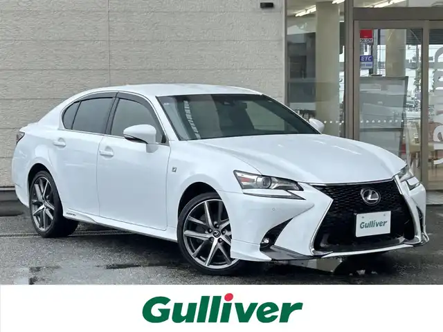 レクサス ＧＳ 300h Fスポーツ 兵庫県 2017(平29)年 3.7万km ホワイトノーヴァガラスフレーク 純正ナビ（AM/FM/CD/TV/BT)/フルセグTV/前方ドライブレコーダー/セーフティセンス/レーンキープアシスト/バックカメラ/プッシュスタート/革巻きステアリング/ステアリングヒーター/パドルシフト/クルーズコントロール（追従なし）/ビルドインETC/TVキャンセラー/シートメモリー/レザーシート/シートヒーター/ベンチレーション/リアサンシェード/純正フロアマット/ドアバイザー/純正19インチアルミホイール
