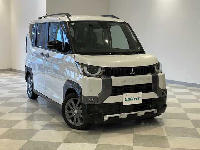 三菱 デリカミニ G プレミアム 福井県 2025(令7)年 0.1千km アメジストブラック/シルキーホワイト 純正9インチディスプレイオーディオ　/Bluetooth/USB/AppleCarPlay/AM/FM/アラウンドビューモニター　　/両側パワースライドドア/マイパイロット/衝突被害軽減システム/レーンキープアシスト　/ヒルディセントコントロール　/前後コーナーセンサー　/LEDオートライト　/オートマチックハイビーム/前後ドライブレコーダー/純正１５インチアルミホイール/ステアリングヒーター/シートヒーター/デジタルインナーミラー/リアサーキュレーター/スマートキー/スペアキー/サンシェード