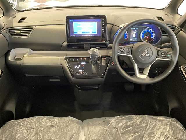 三菱 デリカミニ G プレミアム 福井県 2025(令7)年 0.1千km アメジストブラック/シルキーホワイト 純正9インチディスプレイオーディオ　/Bluetooth/USB/AppleCarPlay/AM/FM/アラウンドビューモニター　　/両側パワースライドドア/マイパイロット/衝突被害軽減システム/レーンキープアシスト　/ヒルディセントコントロール　/前後コーナーセンサー　/LEDオートライト　/オートマチックハイビーム/前後ドライブレコーダー/純正１５インチアルミホイール/ステアリングヒーター/シートヒーター/デジタルインナーミラー/リアサーキュレーター/スマートキー/スペアキー/サンシェード