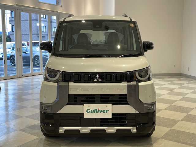 三菱 デリカミニ G プレミアム 福井県 2025(令7)年 0.1千km アメジストブラック/シルキーホワイト 純正9インチディスプレイオーディオ　/Bluetooth/USB/AppleCarPlay/AM/FM/アラウンドビューモニター　　/両側パワースライドドア/マイパイロット/衝突被害軽減システム/レーンキープアシスト　/ヒルディセントコントロール　/前後コーナーセンサー　/LEDオートライト　/オートマチックハイビーム/前後ドライブレコーダー/純正１５インチアルミホイール/ステアリングヒーター/シートヒーター/デジタルインナーミラー/リアサーキュレーター/スマートキー/スペアキー/サンシェード