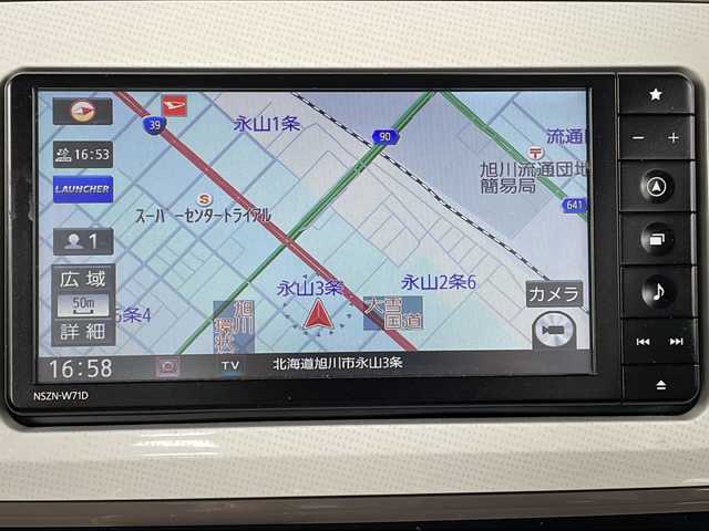 ダイハツ ムーヴ キャンバス G ホワイトアクセント VS SAⅢ 道北・旭川 2021(令3)年 2.4万km ナチュラルベージュマイカM ・４ＷＤ/・両側パワースライドドア/・純正ナビ/　ＣＤ/ＤＶＤ/ＢＴ/フルセグ/・全方位カメラ/・ステアリングリモコン/・スマートアシストIII/　・衝突軽減ブレーキ/　・車線逸脱警報/　・先行車発進お知らせ/　・オートハイビーム/　・誤発進抑制/・ドライブレコーダー/・ＬＥＤヘッドライト/・オートライト/・シートヒーター/・フロントワイパーデアイサー/・新車時保証書、取説/・スペアキー１