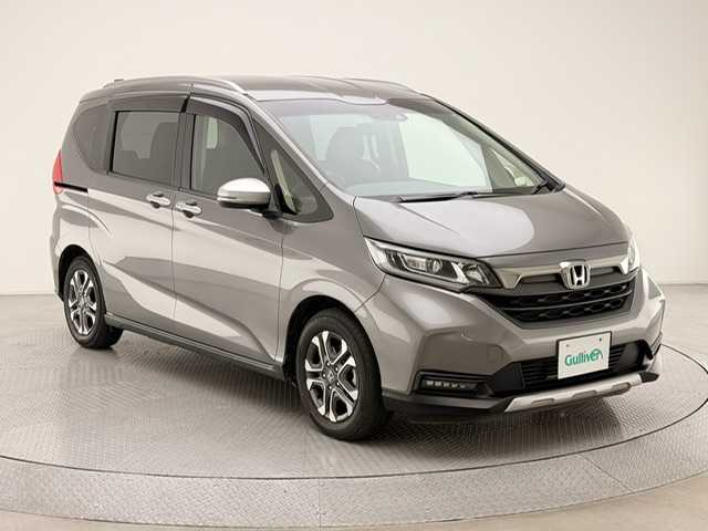 ホンダ フリード ハイブリット クロスター 兵庫県 2022(令4)年 4.3万km スーパープラチナグレーメタリック 純正ギャザーズナビ/フルセグ CD DVD BT MSV/両側パワースライドドア/レーダークルーズコントロール/衝突軽減ブレーキ/LDA/標識認識/コーナーセンサー/ハーフレザーシート/シートヒーター/ETC/バックカメラ/ドライブレコーダー/LEDヘッドライト/LEDフォグライト/オートライト/スマートキー/スペアキー