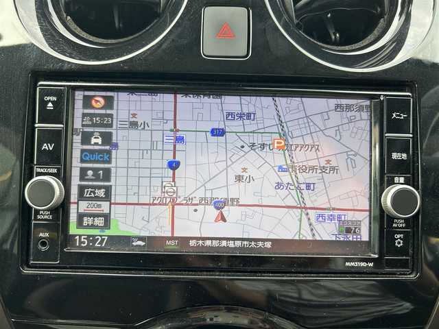 日産 ノート e－パワー メダリスト 栃木県 2019(令1)年 4.6万km ブリリアントホワイトパール インテリジェントエマージェンシーブレーキ/純正ナビ/フルセグTV DVD Bluetooth /アラウンドビューモニター/ETC/ハーフレザーシート/レーダークルーズコントロール/純正フロアマット/LEDオートライト/フォグランプ/純正アルミホイール/コーナーセンサー/スマートキー/プッシュスタート/ドアバイザー/横滑り防止装置