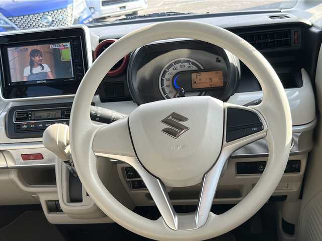 スズキ スペーシア HYBRID X 富山県 2019(令1)年 3.7万km オフブルーM ワンオーナー/スマートキー×２/両側パワースライドドア/社外メモリーナビ(MDV-D4068TW)/DVD/BT/デジタルTV/バックカメラ/プッシュスタート/衝突安全ブレーキ/レーンキープアシスト/オートハイビーム/横滑り防止装置/シートヒーター(D)/ドラレコ(ZDR-035)/クリアランスソナー/アイドリングストップ/純正フロアマット/純正ドアバイザー/保証書・取説・ナビ取説