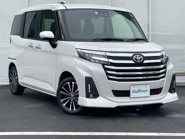 トヨタ ルーミー 神奈川県 2023(令5)年 1.2万km パールホワイトⅢ 純正9インチナビ/Bカメラ/ワンオーナー/ドラレコ シートヒーター/ETC2.0/スマートアシスト/両側パワースライドドア/LEDヘッドライト/フォグランプ/Bluetooth/純正フロアマット