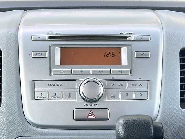 スズキ ワゴンＲ FX 富山県 2012(平24)年 6.3万km シルキーシルバーメタリック 禁煙車/CD/純正フロアマット/社外AW/リモコンキー