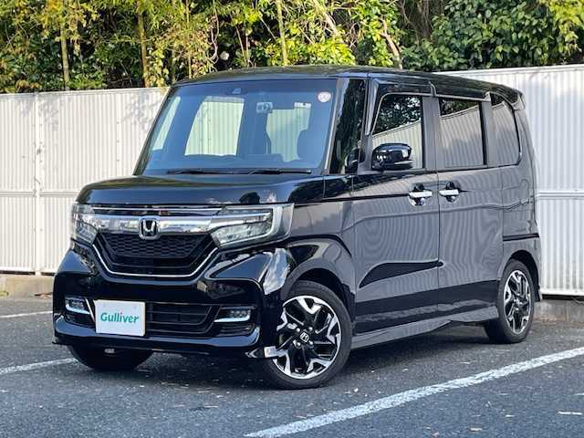 ホンダ Ｎ ＢＯＸ カスタム G L ターボ ホンダセンシング 茨城県 2018(平30)年 3.3万km クリスタルブラックパール 衝突軽減ブレーキ/ナビ【CD/FM/AM/ワンセグ】/両側パワースライドドア/クルーズコントロール/バックカメラ/車線維持支援システム/ETC/ドライブレコーダー/３眼LEDライト/フォグランプ/カーテンエアバッグ/横滑り防止装置/ターボ/スペアキー×１