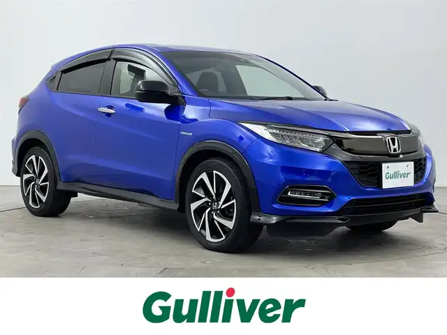 ホンダ ヴェゼル ハイブリッド RS ホンダセンシング 大分県 2019(令1)年 1.9万km プレミアムクリスタルブルークリスタル 純正ナビ/CD/DVD/BT/ワンセグ/ETC/電子パーキング/オートホールド/シートヒーター（Ｄ／Ｎ）/ホンダセンシング/衝突軽減ブレーキ/レーンキープアシスト/先行発進お知らせ/レーダークルーズ/バックカメラ/ハーフレザーシート/スペアキー×１