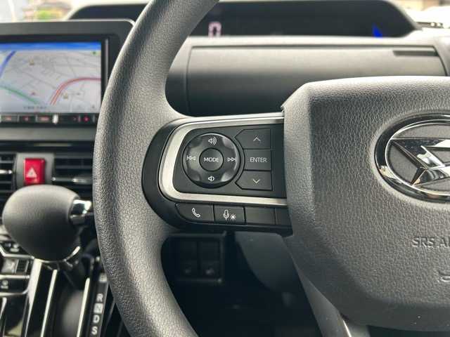 ダイハツ タント カスタム X 千葉県 2023(令5)年 1.4万km ブラックマイカメタリック 社外メモリナビ/CD/DVD/Bluetooth/フルセグTV/前後ドライブレコーダー/ETC/バックカメラ/両側パワースライドドア/衝突被害軽減システム/標識認識機能/誤発進抑制機能/ふらつき警報/先行車発進お知らせ/レーンキープコントロール/スマートキー/アイドリングストップ/横滑り防止装置/衝突被害軽減システム/ハーフレザーシート/前席シートヒーター/社外14インチアルミホイール/社外フロアマット/保証書・取扱説明書/ナビ取扱説明書