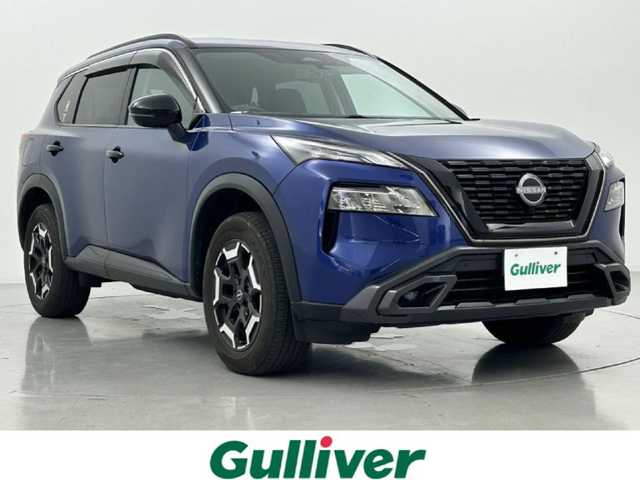 日産 エクストレイル X e－4ORCE エクストリーマーX 熊本県 2022(令4)年 6.2万km カスピアンブルー 禁煙車　/純正ナビ　/純正前後ドライブレコーダー　/ビルトインＥＴＣ２．０　/前後クリアランスソナー　/前席シートヒーター　/ステアリングヒーター/前席パワーシート　/レーダークルーズコントロール　/ブラインドスポットモニター/インテリジェントエマージェンシーブレーキ/前方衝突予測警報/プロパイロット/ハイビームアシスト/踏み間違い衝突防止アシスト/標識認識機能/車線逸脱警報/ふらつき警報機能/後退時車両検知警報/横滑り防止/パワーバックドア/ハーフレザーシート/純正フロアマット/純正１８インチAW/オートライト/LEDヘッドライト/フォグライト/スマートキー/プッシュスタート/スペアキー1本