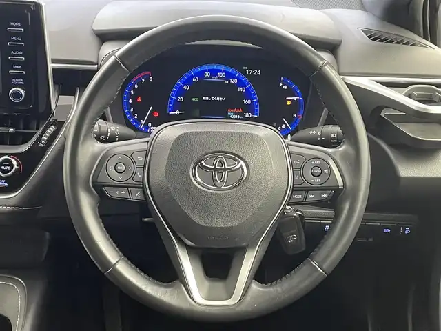 トヨタ カローラ スポーツ G スタイルパッケージ 千葉県 2021(令3)年 4.3万km アティチュードブラックマイカ セーフティセンス（予防安全パッケージ）/・プリクラッシュセーフティシステム/・レーンディパーチャーアラート/・ブレーキ制御付レーダークルーズコントロール/・オートマチックハイビーム/・ロードサインアシスト/純正7型ディスプレイオーディオ/・Bluetoothオーディオ/・バックカメラ/前後コーナーセンサー/専用ブラック塗装17インチAW/専用ハーフレザーシート/LEDヘッドライト/スマートキー/ビルトインETC