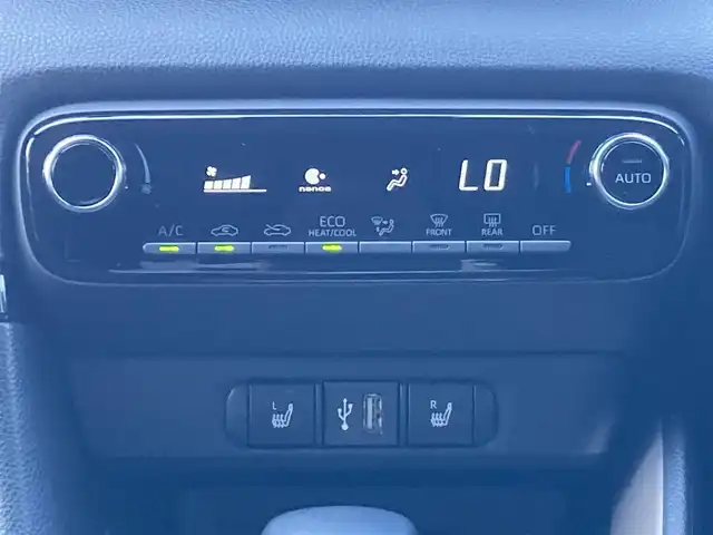 トヨタ ヤリス ハイブリッド Z 千葉県 2021(令3)年 1.9万km シアンM 純正8インチナビ/(BT FM AM)/バックカメラ/衝突被害軽減システム/車線逸脱警報/クルーズコントロール/横滑り防止装置/ビルトインETC/前後ドライブレコーダー/アイドリングストップ/LEDヘッドライト/オートライト/ウィンカーミラー/電動格納ミラー/社外15インチAW/シートヒーター/シートリフター/プッシュスタート/スマートキー/スペアキー/取扱説明書/保証書