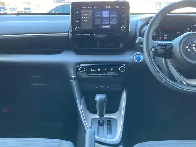 トヨタ ヤリス ハイブリッド Z 千葉県 2021(令3)年 1.9万km シアンM 純正8インチナビ/(BT FM AM)/バックカメラ/衝突被害軽減システム/車線逸脱警報/クルーズコントロール/横滑り防止装置/ビルトインETC/前後ドライブレコーダー/アイドリングストップ/LEDヘッドライト/オートライト/ウィンカーミラー/電動格納ミラー/社外15インチAW/シートヒーター/シートリフター/プッシュスタート/スマートキー/スペアキー/取扱説明書/保証書