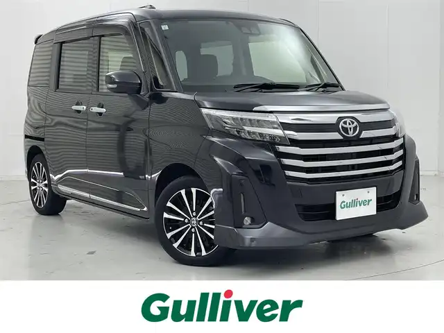 トヨタ ルーミー カスタムG－T 茨城県 2021(令3)年 3.9万km ブラックマイカメタリック 純正9型ナビ/バックカメラ/フルセグ/衝突被害軽減ブレーキ/車線逸脱抑制装置/レーダークルーズコントロール/オートマチックハイビーム/クリアランスソナー/両側電動スライドドア/ETC2.0/シートヒーター/純正15インチAW/LEDヘッドライト/スマートキー