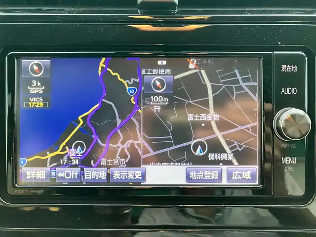 トヨタ プリウス S 静岡県 2018(平30)年 6.9万km アティチュードブラックマイカ 純正ナビ(CD/DVD/BTフルセグ)/バックカメラ/ETC/USB入力端子/エンジンスタートボタン/パワーステアリング/パワーウィンドウ/取扱説明書/アイドリングストップ/スマートキー/オートエアコン/スペアキー１本/純正フロアマット/ABS/横滑り防止装置/オートライト/W+サイドエアバック/カーテンエアバック/衝突軽減システム/シフト延長/純正ホイールキャップ３つ車載、１つ不足
