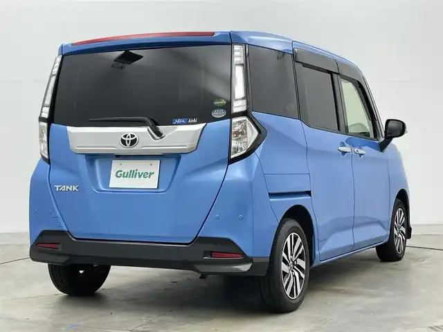 トヨタ タンク カスタムG 岡山県 2019(令1)年 5.7万km ファインブルーマイカメタリック 純正9インチナビ/・FM/AM/Bluetooth/フルセグ/CD/DVD/バックカメラ/12.1インチフリップダウンモニター/ビルトインETC/ドライブレコーダー/両側パワースライドドア/スマートアシスト/・衝突軽減ブレーキ/・レーンキープアシスト/・クルーズコントロール/・コーナーセンサー/・オートハイビーム/LEDヘッドライト/純正フロアマット/純正14インチアルミ/ドアバイザー