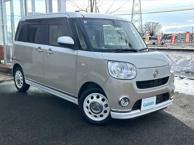 ダイハツ ムーヴ キャンバス G メイクアップ VS SAⅢ 秋田県 2022(令4)年 4.7万km パールホワイトⅢ/ナチュラルベージュマイカメタリック 2トーン 純正SDナビ/純正CD、DVD、TV、BT/バックカメラ、全方位カメラ/ドライブレコーダー/両側パワースライドア/コーナーセンサー/ETC/４WD