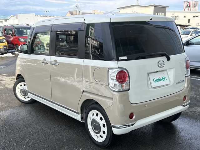 ダイハツ ムーヴ キャンバス G メイクアップ VS SAⅢ 秋田県 2022(令4)年 4.7万km パールホワイトⅢ/ナチュラルベージュマイカメタリック 2トーン 純正SDナビ/純正CD、DVD、TV、BT/バックカメラ、全方位カメラ/ドライブレコーダー/両側パワースライドア/コーナーセンサー/ETC/４WD