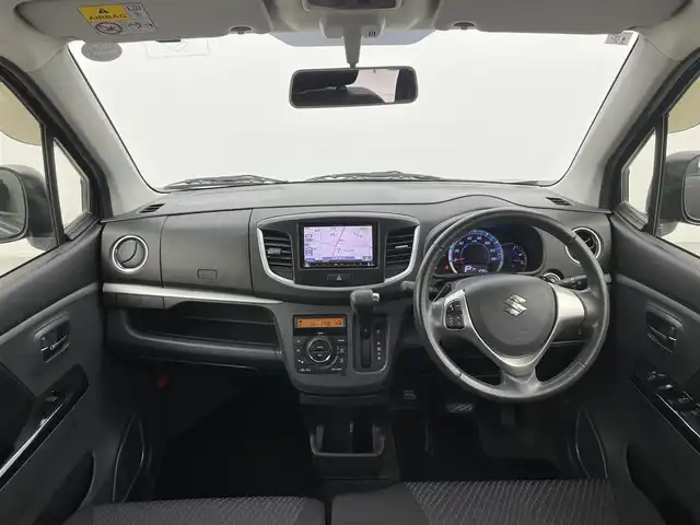 スズキ ワゴンＲ スティングレー T 富山県 2013(平25)年 3万km ミステリアスバイオレットパール 社外ナビ（AM/FM/ワンセグ）/アイドリングストップ/純正アルミホイール/社外フロアマット/オートキセノンライト/フォグライト/革巻きステアリング/ステアリングスイッチ/パドルシフト/プッシュスタート/スマートキー/スペアキー