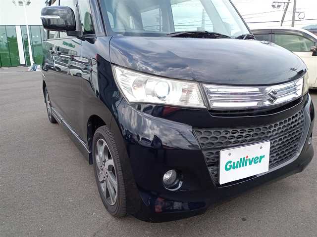 スズキ パレット ＳＷ XS 福井県 2012(平24)年 10.2万km ブルーイッシュブラックパール3 SDナビ（CN-S300D）/・（フルセグTV/CD/DVD/Bluetooth）/バックカメラ/ETC/両側スライド（左側パワースライド）ドア/純正14インチAW/純正フロアマット/スマートキー