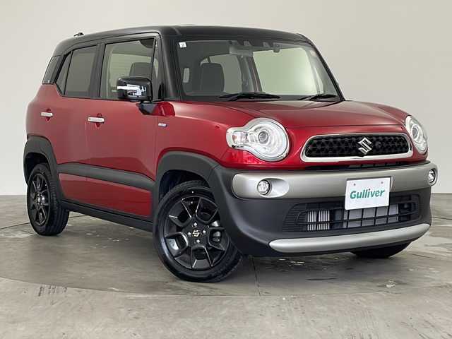 スズキ クロスビー HYBRID MZ 兵庫県 2021(令3)年 1.8万km バーニングレッドパールメタリック/ブラック2トーン ・デュアルカメラブレーキサポート/・誤発進抑制機能/・後退時ブレーキサポート/・後方誤発進抑制機能/・車線維持支援機能/・車線逸脱警報機能/・ふらつき警報機能/・先行車発進お知らせ機能/・アダプティブクルーズコントロール/・ハイビームアシスト/・エマージェンシーストップシグナル/・純正8インチナビ＆TV＆BT＆DVD＆CD/・全方位カメラ/・パドルシフト/・ビルトインETC/・LEDヘッドライト/・LEDフロントフォグ/・パーキングアシスト/・革巻きステアリング/・スマートキー/・スペアキー/・プッシュスタート/・純正前後ドライブレコーダー/・純正17インチアルミホイール/・純正フロアマット
