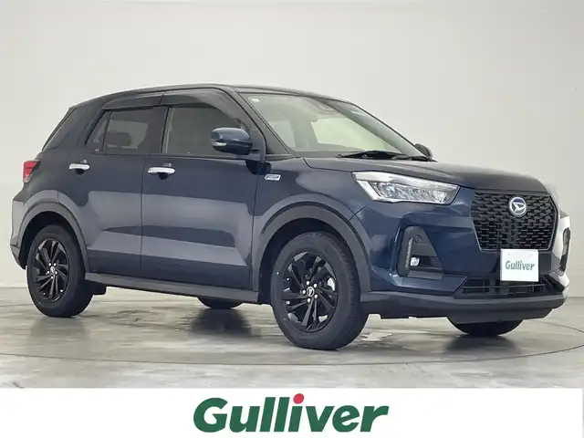ダイハツ ロッキー プレミアム G HEV 滋賀県 2021(令3)年 5.3万km レーザーブルークリスタルシャイン ナビ/フルセグ/バックカメラ/コーナーセンサー/レーンキープアシスト/衝突軽減装置/クルーズコントロール/スマートアシスト/LEDヘッドライト/シートヒーター（前席）/ハーフレザーシート/純正16インチアルミホイール/プッシュスタート