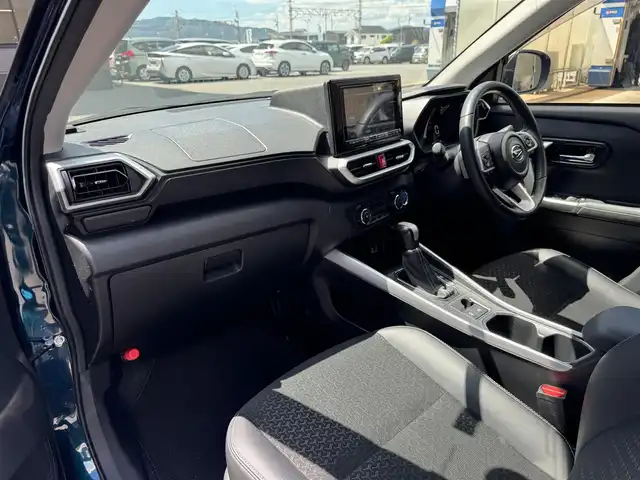 ダイハツ ロッキー プレミアム G HEV 滋賀県 2021(令3)年 5.3万km レーザーブルークリスタルシャイン ナビ/フルセグ/バックカメラ/コーナーセンサー/レーンキープアシスト/衝突軽減装置/クルーズコントロール/スマートアシスト/LEDヘッドライト/シートヒーター（前席）/ハーフレザーシート/純正16インチアルミホイール/プッシュスタート