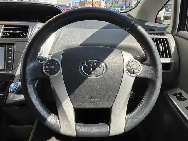 トヨタ プリウス α G ツーリングセレクション 宮城県 2013(平25)年 7.8万km ホワイトパールクリスタルシャイン 登録時走行距離77937km/純正ＳＤナビ/フルセグＴＶ/ＣＤ／ＤＶＤ／Ｂｌｕｅｔｏｏｔｈ/モデリスタエアロ(F.S.R)/クルーズコントロール/ＬＥＤライト/革巻きステアリング/ステアリングリモコン/プッシュスタート/スマートキー/Ｅｇスターター/ヘッドライトイベライザー/フォグランプ/Ａｕｔｏライト