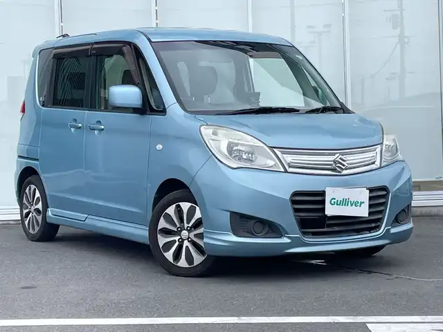スズキ ソリオ X DJE 神奈川県 2014(平26)年 13.1万km フィズブルーパールメタリック 社外Ｐａｎａｓｏｎｉｃ製ナビ　　/片側パワースライドドア　/クルーズコントロール　/スマートキー　/ビルトインＥＴＣ　/純正フロアマット　/ハロゲンヘッドライト　/ドアバイザー　/電動格納ミラー　