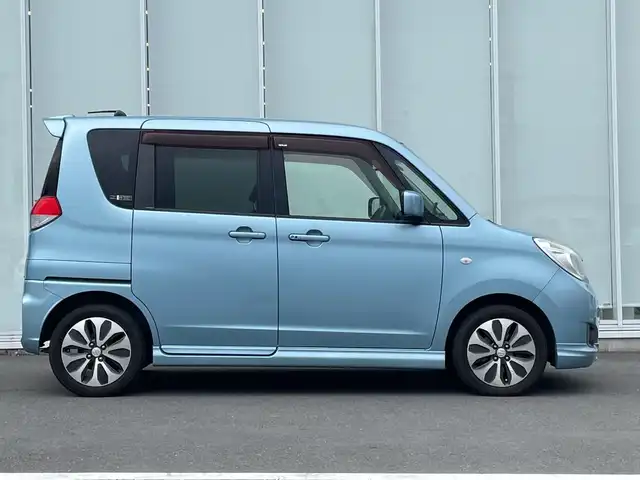 スズキ ソリオ X DJE 神奈川県 2014(平26)年 13.1万km フィズブルーパールメタリック 社外Ｐａｎａｓｏｎｉｃ製ナビ　　/片側パワースライドドア　/クルーズコントロール　/スマートキー　/ビルトインＥＴＣ　/純正フロアマット　/ハロゲンヘッドライト　/ドアバイザー　/電動格納ミラー　