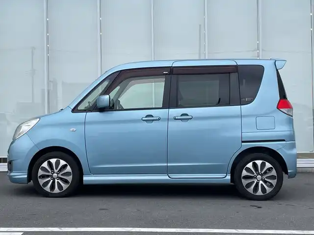 スズキ ソリオ X DJE 神奈川県 2014(平26)年 13.1万km フィズブルーパールメタリック 社外Ｐａｎａｓｏｎｉｃ製ナビ　　/片側パワースライドドア　/クルーズコントロール　/スマートキー　/ビルトインＥＴＣ　/純正フロアマット　/ハロゲンヘッドライト　/ドアバイザー　/電動格納ミラー　
