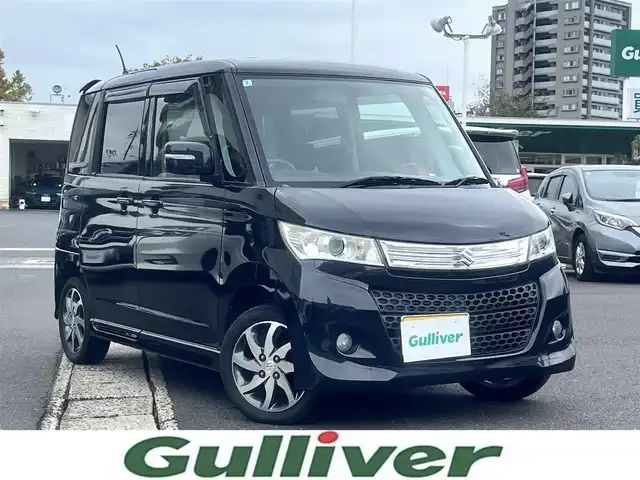 スズキ パレット ＳＷ XS 島根県 2010(平22)年 13.9万km ブルーイッシュブラックパール3 社外ＤＶＤプレーヤー　/左パワースライドドア　/スマートキー　/プッシュスタート　/運転席シートヒーター　/純正１４インチＡＷ　/オートライト　/オートエアコン　/ウィンカーミラー　/リアスポイラー　/純正フロアマット　/ドアバイザー