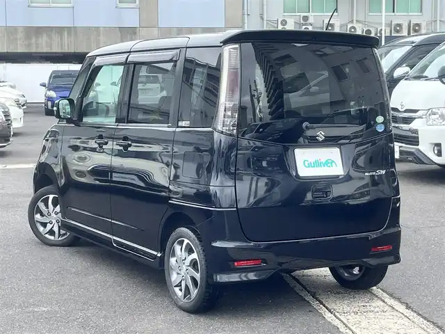 スズキ パレット ＳＷ XS 島根県 2010(平22)年 13.9万km ブルーイッシュブラックパール3 社外ＤＶＤプレーヤー　/左パワースライドドア　/スマートキー　/プッシュスタート　/運転席シートヒーター　/純正１４インチＡＷ　/オートライト　/オートエアコン　/ウィンカーミラー　/リアスポイラー　/純正フロアマット　/ドアバイザー