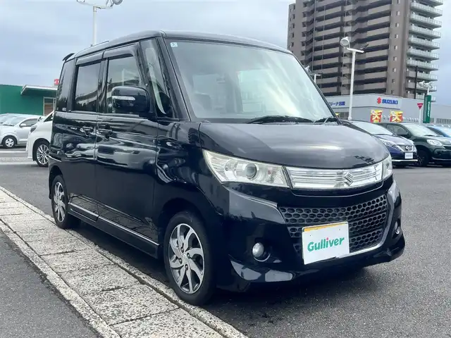 スズキ パレット ＳＷ XS 島根県 2010(平22)年 13.9万km ブルーイッシュブラックパール3 社外ＤＶＤプレーヤー　/左パワースライドドア　/スマートキー　/プッシュスタート　/運転席シートヒーター　/純正１４インチＡＷ　/オートライト　/オートエアコン　/ウィンカーミラー　/リアスポイラー　/純正フロアマット　/ドアバイザー