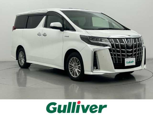 トヨタ アルファードハイブリット SR Cパッケージ 熊本県 2019(令1)年 5.9万km ホワイトパールクリスタルシャイン ４WD/ツインムーンルーフ/JBLサウンド/リアエンターテイメントシステム/純メーカーナビ（ＣＤ・ＤＶＤ・フルセグ・ＢＴ）/パノラミックビュモニター/純正フリップダウンモニター　/前後ドライブレコーダー　/ビルトインＥＴＣ２．０　/トヨタセーフティーセンス/・プリクラッシュセーフティ/・レーンキープアシスト/・ロードサインアシスト/・ブラインドスポットモニター/・駐車時支援パーキングサポートシステム/・先行車発進お知らせ機能/・オートハイビーム/両側パワースライドドア　/前後クリアランスソナー/パワーバックドア　/前席・２列目シートヒーター/前席エアーシート/ステアリングヒーター/オットマン/デジタルインナーミラー/AC100V/横滑り防止/レザーシート/電動パーキング/ブレーキホールド/純正フロアマット/純正17インチAW/オートライト/三眼LEDヘッドライト/フォグランプ/スマートキー/プッシュスタート