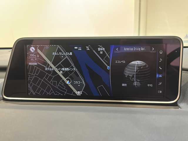 レクサス ＲＸ 450h バージョンL 新潟県 2019(平31)年 4.3万km グラファイトブラックガラスフレーク メーカーオプション/REAR SEATENTERTAINMENT SYSTEM/MARKLEVINSONプレミアムサラウンドサウンドシステム/ムーンルーフ（チルト＆スライド式）/MODELLISTAエアロ（F.S.R）/TRD鍛造22インチAW/標準装備/LexusSafetySystem＋/・プリクラッシュセーフティ/・レーントレーシングアシスト/・オートマチックハイビーム/・レーダークルーズコントロール/・パーキングサポートブレーキ/・ブラインドスポットモニター/・パノラマビューモニター/・三眼フルLEDヘッドランプ、LEDシーケンシャルシグナルランプ/ハンズフリーパワーバックドア/NAVI・AI・AVS/ドライブモードセレクトスイッチ/ステアリングヒーター/シートヒーター(全席)/ベンチレーション(D/N席)/セカンドパワーシート(リクライニング、格納)/フルカラーヘッドアップディスプレイ/12.3インチワイドディスプレイ/メモリナビゲーション【CD/DVD/BT/フルセグ】/本革シート/電子キー&カードキー/ドライブレコーダー/ETC