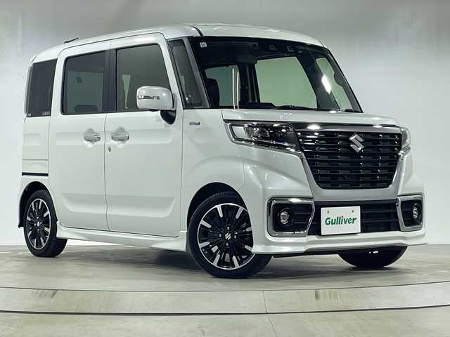 スズキ スペーシア 神奈川県 2021(令3)年 2万km ピュアホワイトP 純正ナビ/全方位カメラ/両側パワースライドドア/スズキセーフティ/追従クルーズコントローラー/ターボ/シートヒーター/ヘッドアップディスプレイ/パドルシフト/ETC2.0/LEDライト/前後ドラレコ/純正5インチAW/純正フロアマット/プッシュスタート/スマートキー/スペアキー/シートバックテーブル/シールサンシェード/オートライト/オートマチックハイビーム/ハイビームアシスト/電格格納ミラー/取扱説明書/保証書/デュアメセンサーブレーキサポート/車線逸脱抑制/レーンアシスト/盗難防止装置