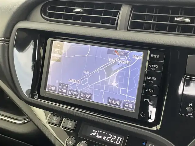 トヨタ アクア G G’s 埼玉県 2015(平27)年 4.5万km ライムホワイトパールクリスタルシャイン クルーズコントロール/純正ナビ/（Bluetooth/CD/DVD/フルセグ)/バックカメラ/ETC/ステアリングスイッチ/シートヒーター/ナノイーエアコン/オートLEDヘッドライト/フォグランプ/スマートキー/スペアキー/ドアバイザー/プッシュスタート/電動格納ミラー/VSC（横滑り防止装置）
