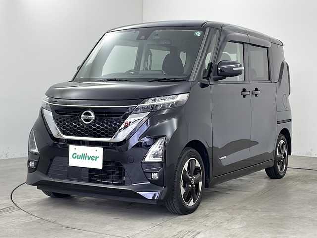 日産 ルークス ハイウェイスター X 兵庫県 2020(令2)年 1.9万km ブラック 純正１０型ナビ　フルセグ　全方位カメラ　片側電動スライドドア　純正ドラレコ　ＥＴＣ　ＬＥＤオートライト　フォグランプ　前後コーナーセンサー　純正アルミホイール　純正フロアマット　セーフティシールド