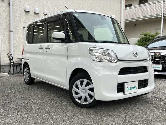 ダイハツ タント X SAⅡ 兵庫県 2016(平28)年 5.3万km ホワイト 純正ディーラーナビ/　Bluetooth・AM/FM・USB・CD・DVD/フルセグTV（走行中視聴可能）/バックカメラ/前方ドライブレコーダー/ETC/片側パワースライドドア/アンチロック・ブレーキ・システム/衝突被害軽減システム/横滑り防止装置/後方コーナーセンサー/レーンキープアシスト/盗難防止装置/オートライト/スマートキー/スペアキー×1/取扱説明書/保証書