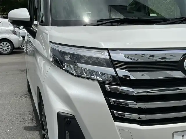 トヨタ ルーミー カスタムG－T 静岡県 2021(令3)年 4.1万km パールホワイトⅢ Toyota Safety Sense/社外9インチメモリーナビ(AVIC-RQ911)/　AM FM CD DVD Bluetooth AUX/ビルトインETC/ドライブレコーダー/LEDオートヘッドライト/デジタルルームミラー/シートヒーター(前席)/LEDルームライト/両側パワースライドドア/ステアリングスイッチ/スマートキー2本/社外充電ポート/フルセグTV/アラウンドビューモニター