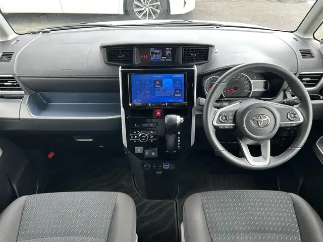 トヨタ ルーミー カスタムG－T 静岡県 2021(令3)年 4.1万km パールホワイトⅢ Toyota Safety Sense/社外9インチメモリーナビ(AVIC-RQ911)/　AM FM CD DVD Bluetooth AUX/ビルトインETC/ドライブレコーダー/LEDオートヘッドライト/デジタルルームミラー/シートヒーター(前席)/LEDルームライト/両側パワースライドドア/ステアリングスイッチ/スマートキー2本/社外充電ポート/フルセグTV/アラウンドビューモニター