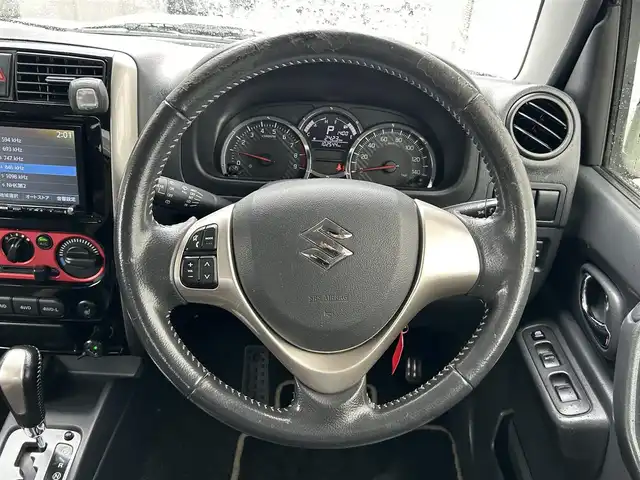 スズキ ジムニー ランドベンチャー 福島県 2015(平27)年 10.3万km パールホワイト 社外ナビ（AM/FM/BT/CD/DVD)/フルセグテレビ/ETC/前方ドライブレコーダー/ハーフレザーシート/シートヒーター/ホワイトレタータイヤ/インチアップ