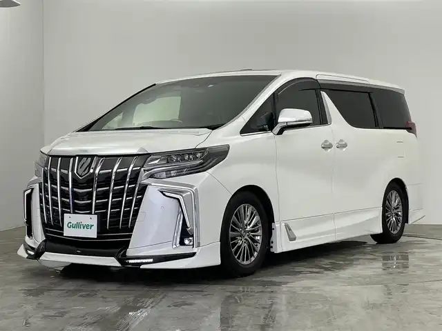 トヨタ アルファード エグゼクティブ ラウンジ S 群馬県 2018(平30)年 4.3万km ホワイトパールクリスタルシャイン ツインムーンルーフ　フリップダウンモニター　純正ＪＢＬナビ　パノラミックビューモニター　両側パワースライドドア　パワーバックドア　ＢＳＭ　ＬＥＤ　ＡＨＢ　シートヒーター　エアシート　ＥＴＣ２．０　禁煙