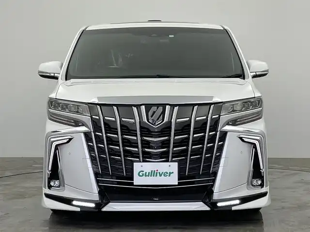 トヨタ アルファード エグゼクティブ ラウンジ S 群馬県 2018(平30)年 4.3万km ホワイトパールクリスタルシャイン ツインムーンルーフ　フリップダウンモニター　純正ＪＢＬナビ　パノラミックビューモニター　両側パワースライドドア　パワーバックドア　ＢＳＭ　ＬＥＤ　ＡＨＢ　シートヒーター　エアシート　ＥＴＣ２．０　禁煙