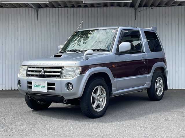 三菱 パジェロ ミニ ナビエディション VR 長野県 2008(平20)年 10万km クールシルバーM/ラズベリーレッドP ４WD/ターボ/純正HDDナビTV/ETC/社外15インチアルミ/純正15インチアルミ冬タイヤ積込/保証書・取説/スペアキー