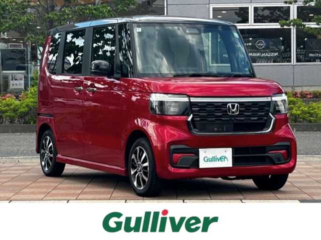 ホンダ Ｎ ＢＯＸ カスタム コーディネートスタイル 福島県 2024(令6)年 0.3万km 赤Ⅱ ホンダセンシング/衝突軽減ブレーキ（CMBS）/先行車発進お知らせ機能/歩行者事故低減ステアリング/路外逸脱抑制機能/標識認識機能/渋滞追従機能付アダプティブクルーズコントロール（ACC）/車線維持支援システム（LKAS）/誤発進抑制機能/後方誤発進抑制機能/近距離衝突軽減ブレーキ/急アクセル抑制機能/パーキングセンサーシステム/オートハイビーム/純正ナビゲーション/【BT/USB/TV】/バックカメラ/ビルトインETC/両側電動スライドドア/前席シートヒーター/シートバックテーブル/リアドアシェード/LEDオートライト/純正フロアマット