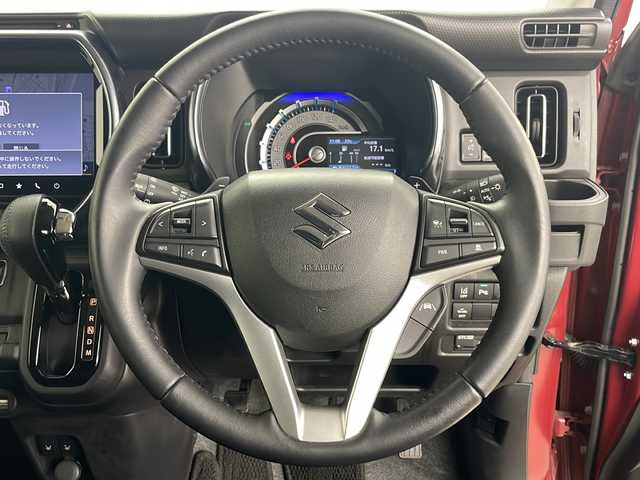 スズキ ハスラー Jスタイル ターボ 道央・札幌 2021(令3)年 2.3万km フェニックスレッドパール/ガンメタリック2トーンルーフ ・4WD/・ワンオーナー/・純正メモリーナビ&フルセグ&CD&DVD&BT&HDMI&USB&ipod&AppleCarPlay&AndroidAuto/・寒冷地仕様/・スズキセーフティサポート/・衝突軽減ブレーキ/・誤発進抑制機能/・後方誤発進抑制機能/・ふらつき警報/・車線逸脱抑制機能/・車線逸脱警報機能/・標識認識機能/・アダプティブクルーズコントロール/・先行車発進お知らせ/・オートマチックハイビーム/・全方位カメラ/・レーンキープアシスト/・ダウンヒルアシストコントロール/・シートヒーター/・革巻きステアリング/・ステアリングスイッチ/・ビルトインETC/・後席テーブル/・オートライト/・LEDヘッドライト/・LEDフォグ/・スマートキー/・プッシュスタート/・アイドリングストップ/・横滑り防止/・nanoe/・マッドガード